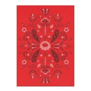 Ekelund - Torplyckan håndkle 48x70 cm rød