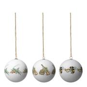 Design House Stockholm - Elsa Beskow julekule 3 stk frosk/humle/siriss...