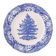 Spode - Blue Italian Christmas Tree tallerken 27 cm blå/hvit
