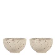 Sagaform - Ditte skål 12x7 cm 2 stk beige/burgunder