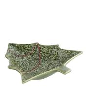 Bordallo Pinheiro - Christmas skål 75 cl grønn/rød