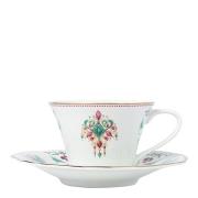 Magnor - Lucia kopp med fat 15 cl hvit/rød/grønn