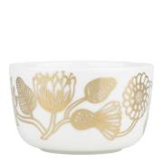 Marimekko - Oiva Tiara bolle 25 cl hvit/gull