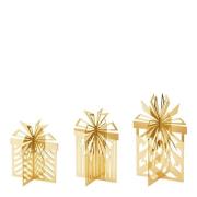 Georg Jensen - Jul 2025 ornamentsett til bordet 3 deler gull
