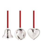 Georg Jensen - Jul 2025 ornamentsett 3 deler sølv