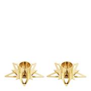 Georg Jensen - Classic Christmas lysestake stjerne 2 stk gull