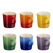 Le Creuset - Rainbow espressokrus 10 cl 6 stk