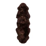 Natures Collection - Saueskinn new zealand lang ull 160 cm chocolate