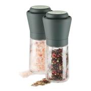 Lékué - Salt- og pepperkvern 15,2 cm 2 deler grå/klar