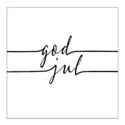 Ambiente - Serviett 33x33 cm 20 stk God Jul hvit