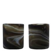 House Doctor - Kae telyseholder 8x7 cm brun