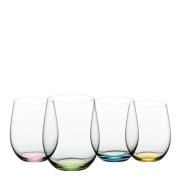 Riedel - Happy o tumbler vinglass sett 4 stk