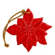 Bordallo Pinheiro - Juleornament julerose 9 cm rød