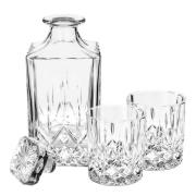 Viski - Admiral karaffel og glass i krystall 3 deler 89/27 cl