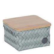 Handed By - Top Fit Tiny oppbevaringskurv m/lokk 13x13x8 cm eucalyptus