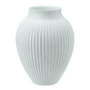 Knabstrup Keramik - Ripple vase 20 cm matt isblå