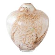 Magnor - Unik skulptur kunstglass L 31 cm brun multi