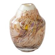 Magnor - Unik skulptur kunstglass S 17 cm brun multi