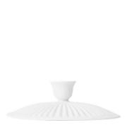 Lyngby Porcelæn - Tsè reserevdel lokk 7,5 cm til tekanne hvit