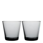 iittala - Kartio glass 21cl 2 stk grå