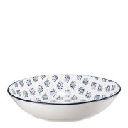 Stiernholm - Sakura dyp tallerken 20 cm hvit/blå