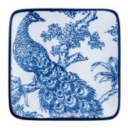 Stiernholm - Sakura asjett 12,5x12,5 cm hvit/blå