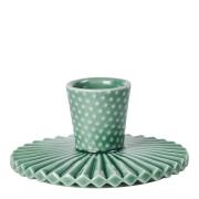 Dottir - Pipanella Fan Dot lysestake 9,3 cm Spruce