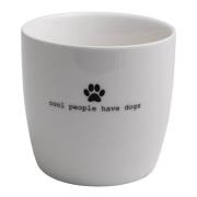 Sögne Home - Krus Cool people have dogs 30 cl hvit