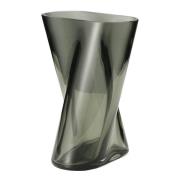 Georg Jensen - Lituus vase liten 18 cm røkfarget glass