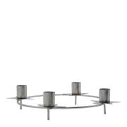 House Doctor - Stage lysestake i jern 24 cm sølv