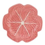 Bordallo Pinheiro - Cabbage tallerken 26,5 cm rosa