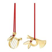 Georg Jensen - 2026 juleornamentsett 17,5 cm 2 stk gull