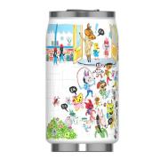 Les Artistes - Bukkene Bruse termoflaske 28 cl back to school hvit