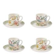 Spode - Morris & Co espressokopp med skål 4 stk