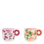 Bialetti - Mercato Della Frutta krus 33 cl 2 stk multi