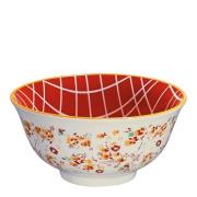 Cilio - AMICI skål 50 cl 15,5 cm blomster oransje