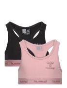 Hmlcarolina Top 2-Pack Night & Underwear Underwear Tops Pink Hummel