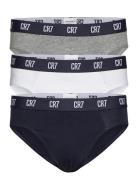 Cr7 Basic, Brief, 3-Pack Underbukser Y-frontunderbukser Grey CR7