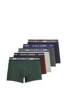 Jacoliver Trunks 5 Pack Noos Boksershorts Grey Jack & J S