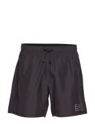 Mens Woven Boxer Badeshorts Black EA7