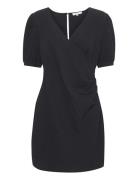 Crlea Wrap Dress Kort Kjole Black Cream