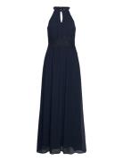 Vimilina Halterneck Maxi Dress - Noos Maxikjole Festkjole Navy Vila