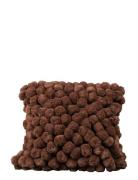 Pillow Pom Pom Home Textiles Cushions & Blankets Cushions Brown Byon