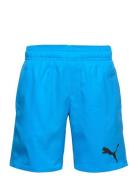 Puma Swim Boys Mid Shorts 1P Badeshorts Blue Puma Swim