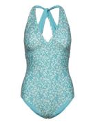 Maui Swimsuit Badedrakt Badetøy Blue Abecita