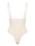 Smls Hw String Lingerie Shapewear Bottoms Cream Hunkemöller