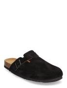 Sl Olivier Suede Black Slippers Tøfler Black Scholl