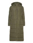 Onlanna X Long Hood Puffer Coat Otw Fôret Kåpe Green ONLY