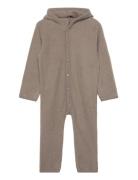 Wool Fleece Suit Ata Jumpsuit Beige Wheat