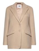 Betina Blazer Ulljakke Jakke Beige Twist & Tango